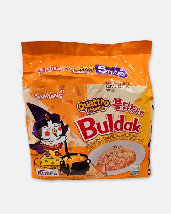 SAMYANG BULDAK QUATTRO CHEESE POLLO PICANTE x 5 un.