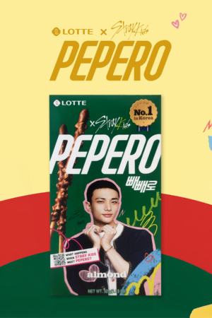 Pepero x Stray Kids - sabor almendras