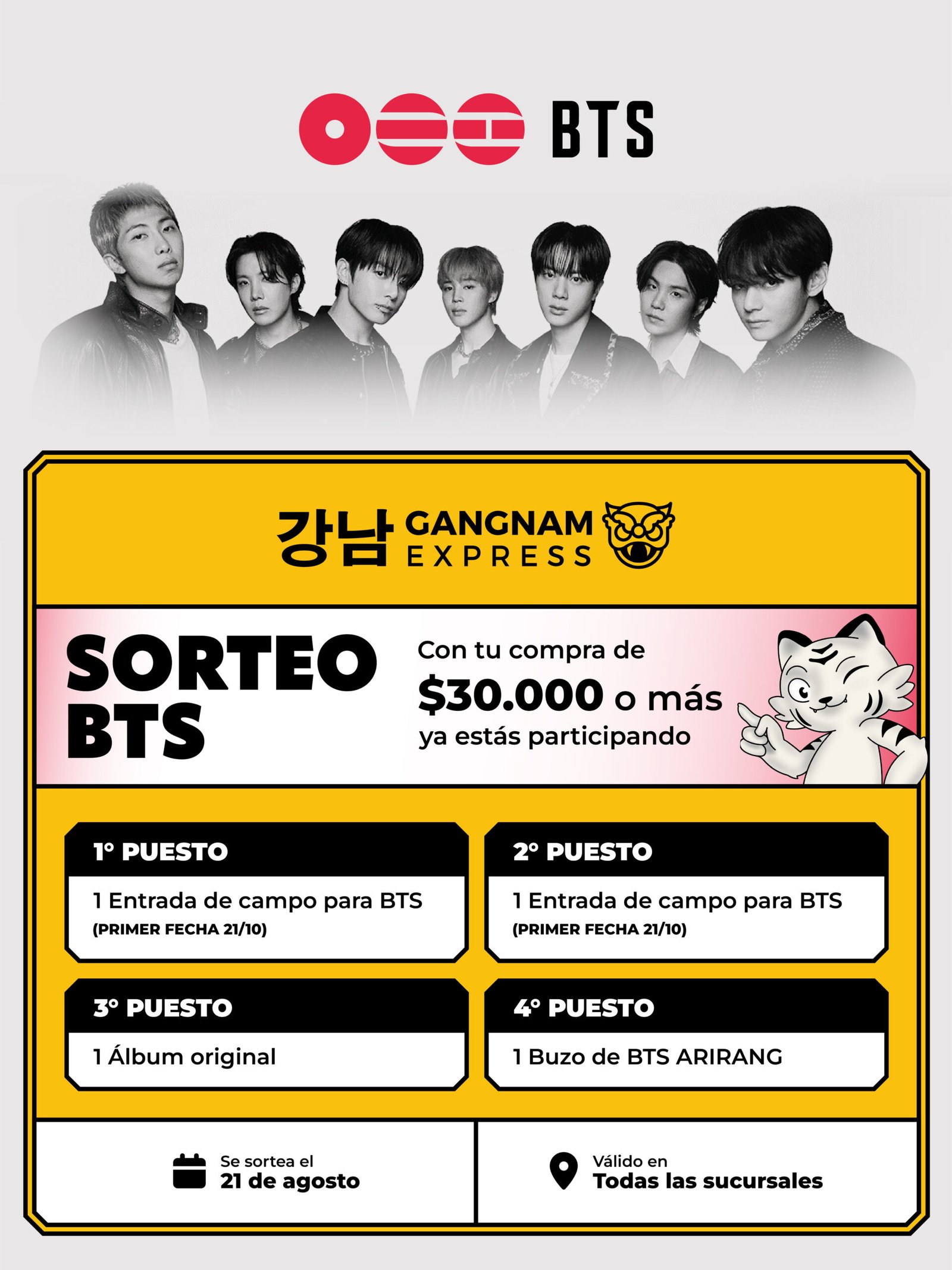 Sorteo BTS