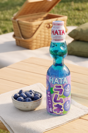 RAMUNE HATA - GASEOSA SABOR ARANDANO - 200ML