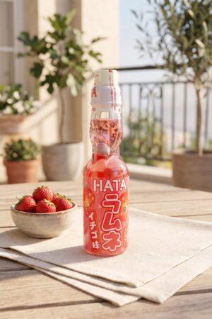 RAMUNE HATA - GASEOSA SABOR FRUTILLA - 200ML