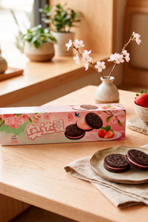 Gang Fu Aodaman – Galletitas de chocolate rellenas sabor Frutilla