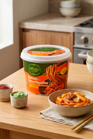 CJ Bibigo Korean Udon Noodles cup - Tteokbokki